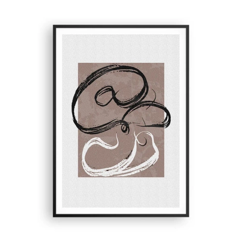 Poster în ramă neagră - Compoziția - căutarea plenitudinii - 70x100 cm