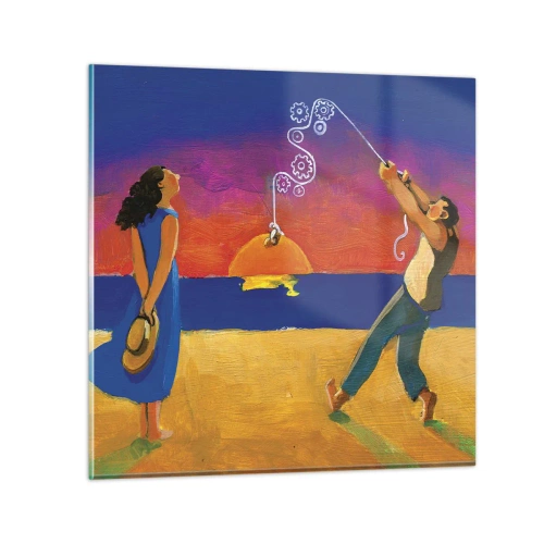 Tablou pe sticlă - Mai mult decât o stea din cer - 40x40 cm