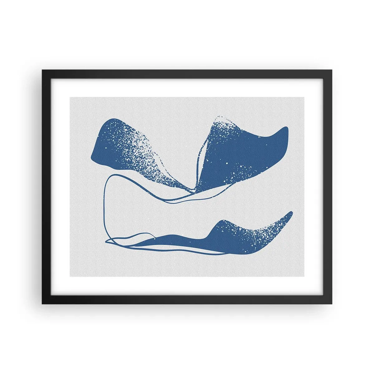 Poster în ramă neagră - Abstracție înaripată - 50x40 cm