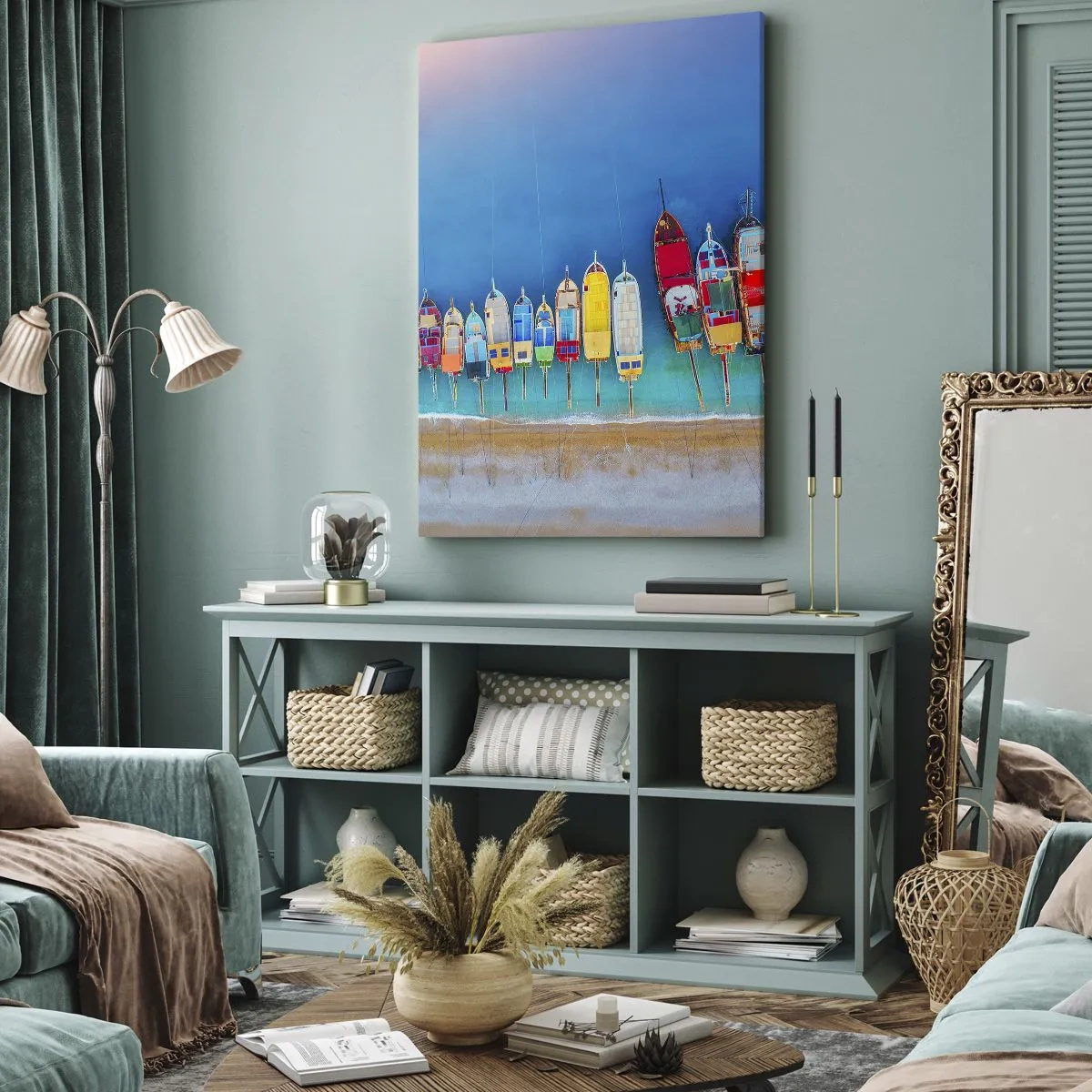 Tablou pe pânză - Din perspectiva unei păsări - 65x120 cm