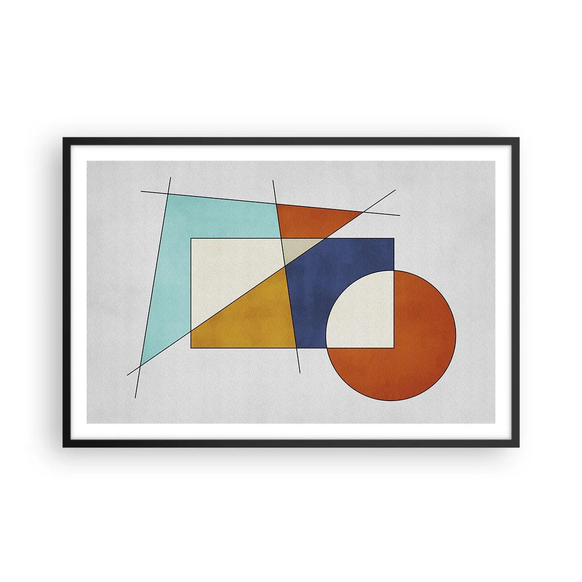 Poster în ramă neagră - Abstracție: distracție modernistă - 91x61 cm