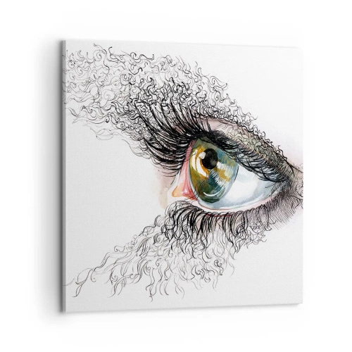 Tablou pe pânză - Privește direct în suflet - 60x60 cm
