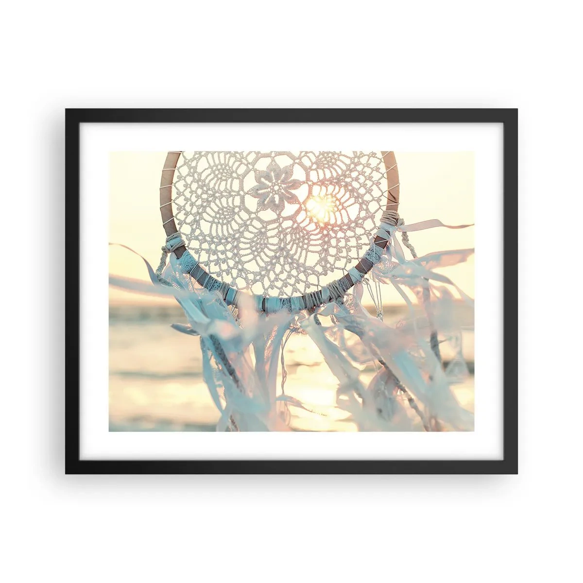 Poster în ramă neagră - Totem de dantelă - 50x40 cm