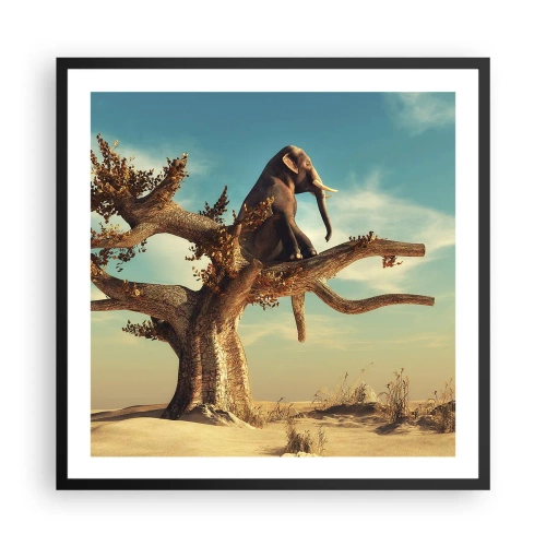 Poster în ramă neagră - Un nou punct de vedere - 60x60 cm