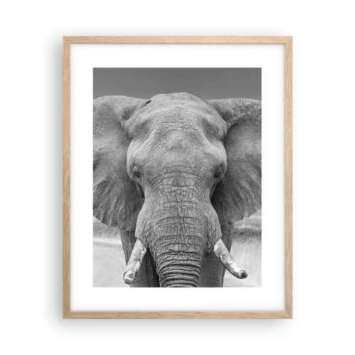 Poster în ramă de stejar deschis - Bun venit în lumea mea - 40x50 cm