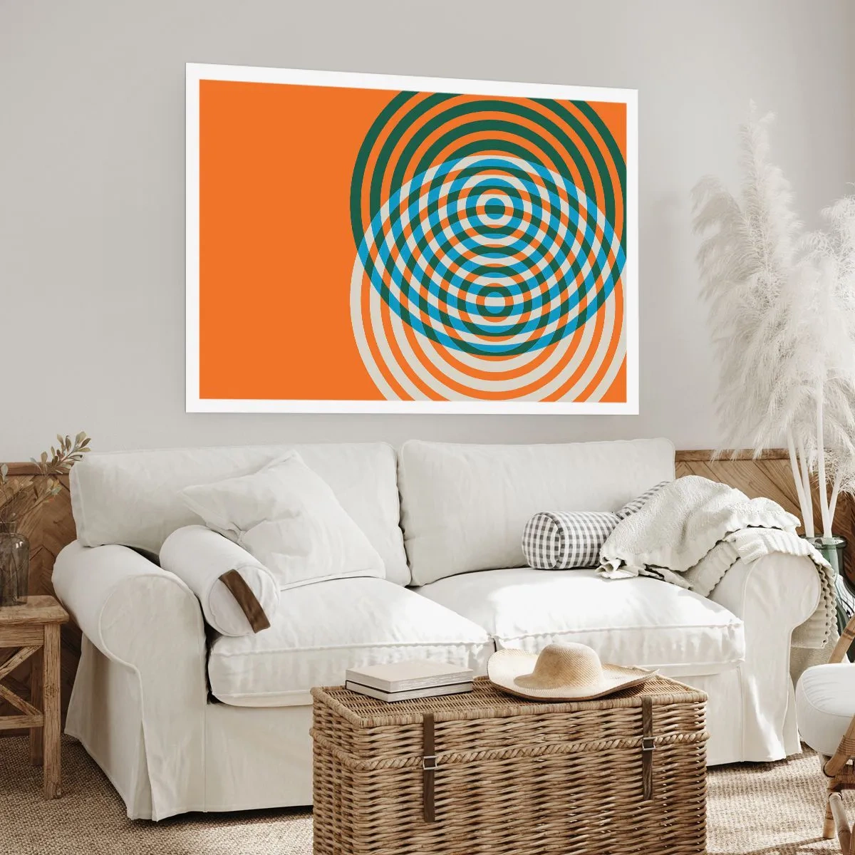 Poster - Variație circulară abstractă - 91x61 cm