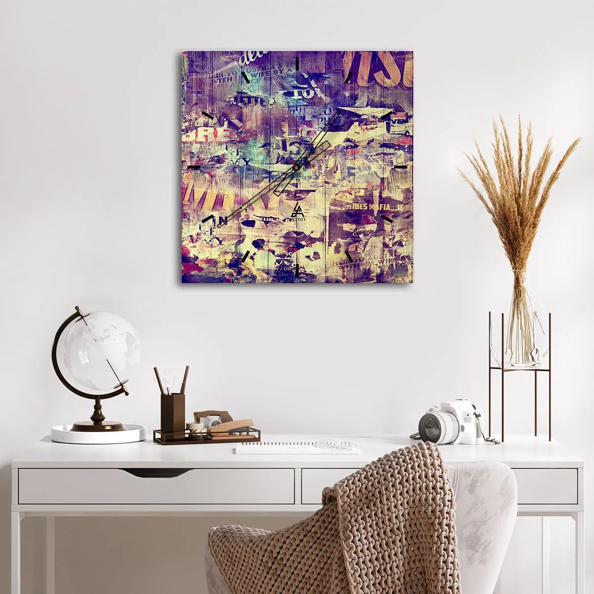 Ceas de perete - Ceas pe sticlă - Și asta e tot ce va rămâne - 30x30 cm