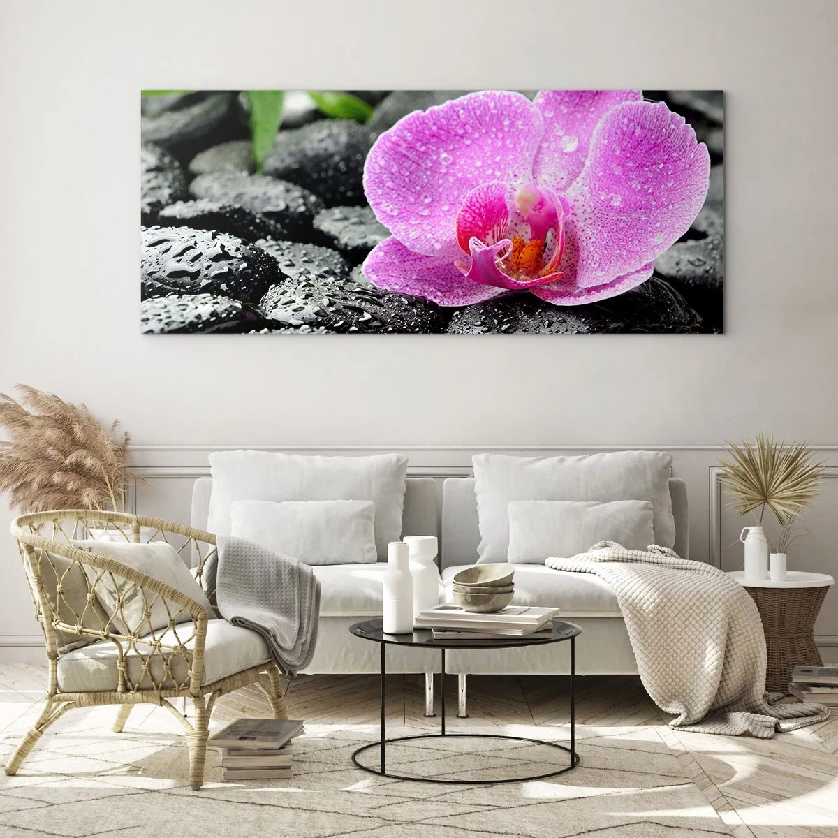 Tablou pe sticlă - Ca o inimă deschisă - 90x30 cm