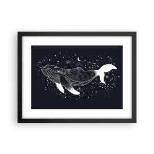 Poster în ramă neagră - În oceanul universului - 40x30 cm