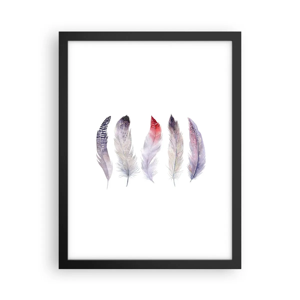 Poster în ramă neagră - Delicate ca o ceață multicoloră - 30x40 cm