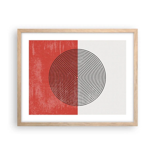 Poster în ramă de stejar deschis - Direct la subiect - 50x40 cm