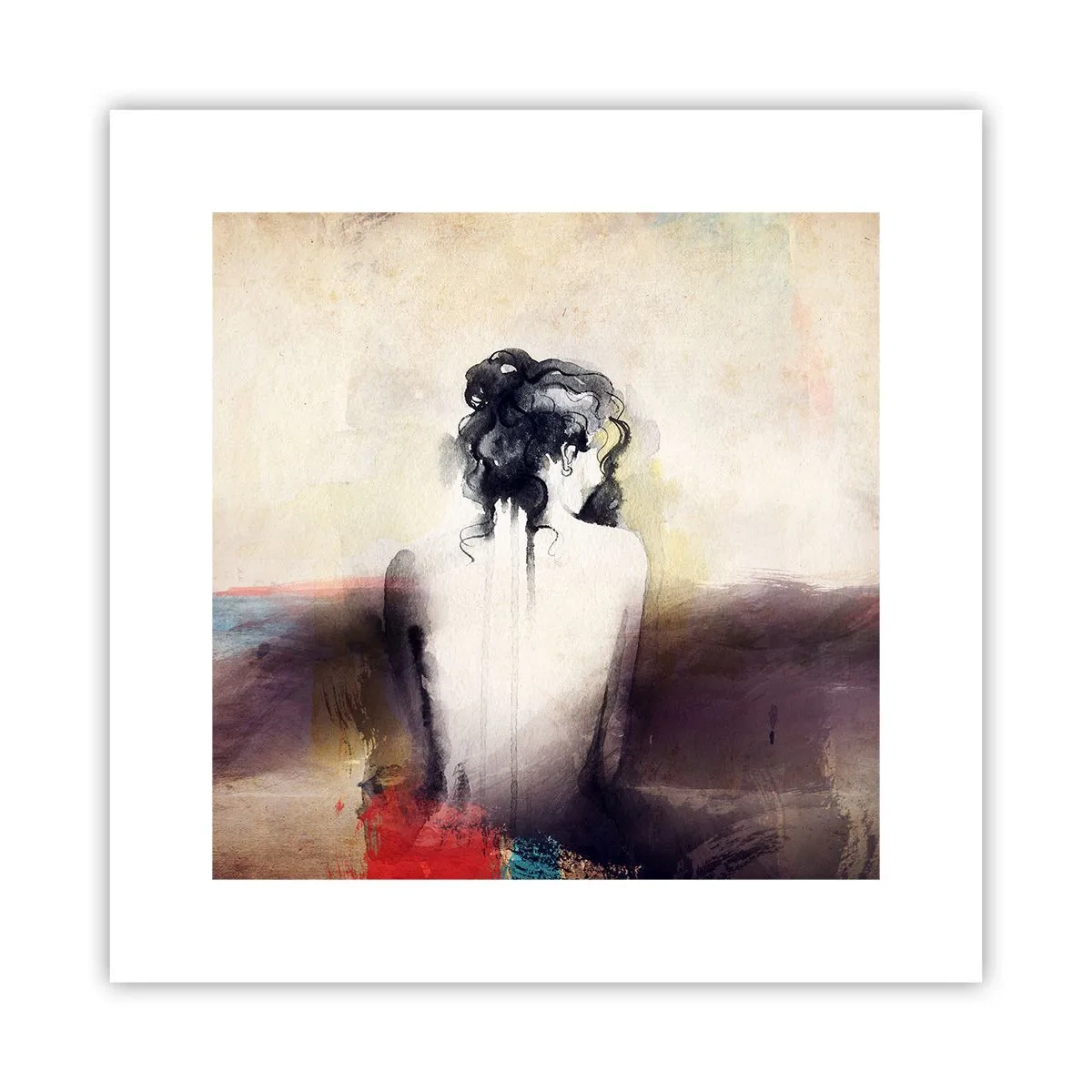 Poster - Linii moi, forme ovale - 30x30 cm