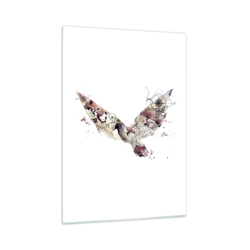 Tablou pe sticlă - Vagabondul cu capul în nori - 50x70 cm