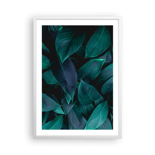 Poster în ramă albă - Verdeața în sine - 50x70 cm