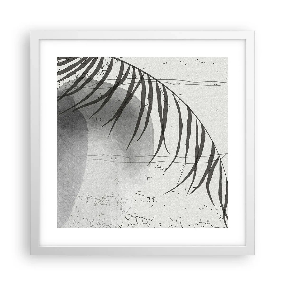 Poster în ramă albă - Exotismul subtil al naturii - 40x40 cm