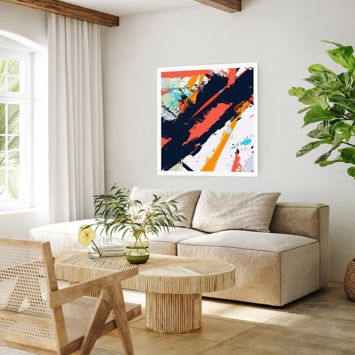 Poster - Compoziție dinamică - 60x60 cm