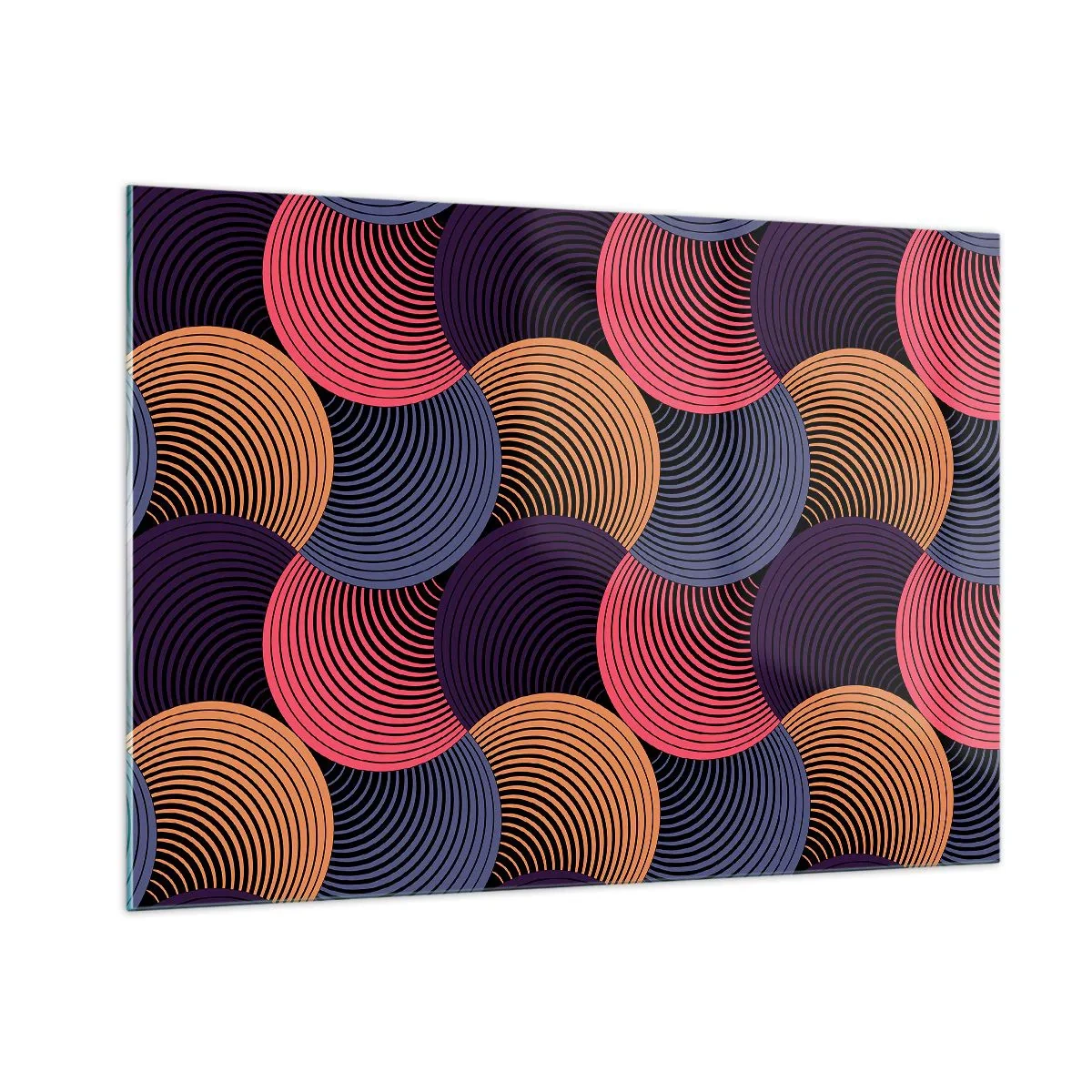 Tablou pe sticlă - Într-un ritm de cerc - 100x70 cm