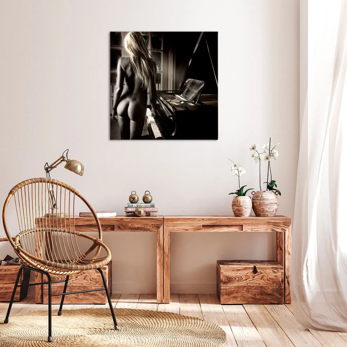 Tablou pe pânză - Armonia perfectă a serii - 60x60 cm