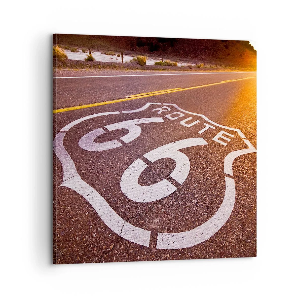 Tablou pe pânză - Celebrul Route 66 - 60x60 cm