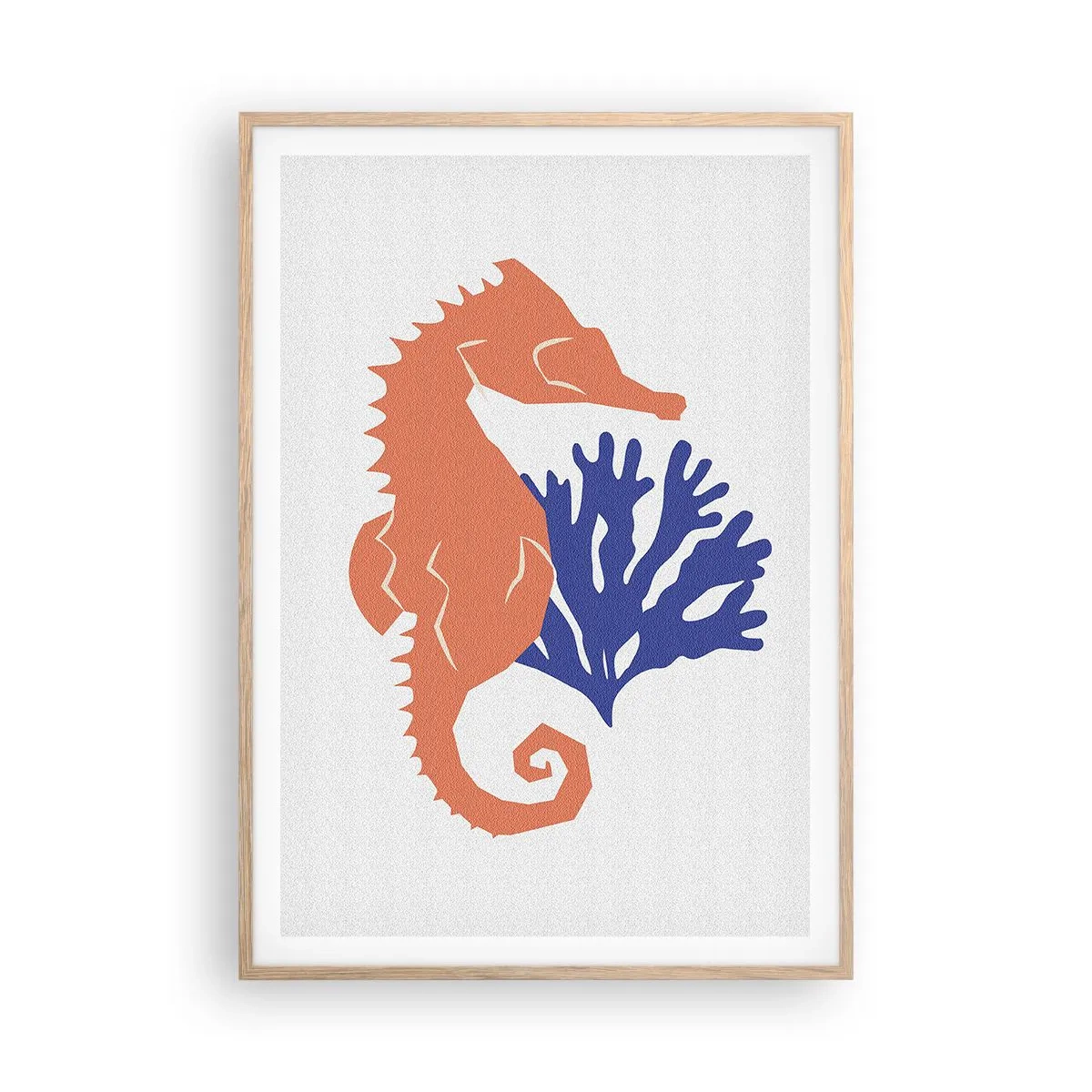 Poster în ramă de stejar deschis - Pe o pajiște subacvatică - 70x100 cm