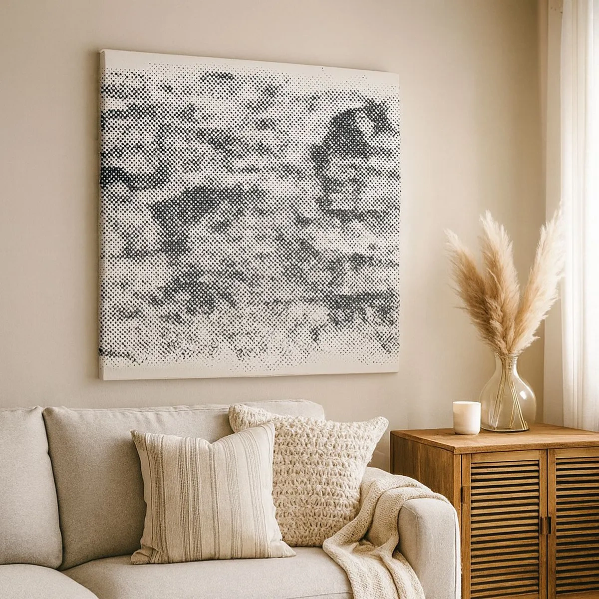 Tablou pe pânză - Compoziție cețoasă - 30x30 cm