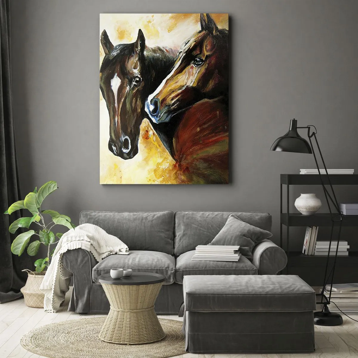 Tablou pe pânză - De două ori mai fermecător - 45x80 cm