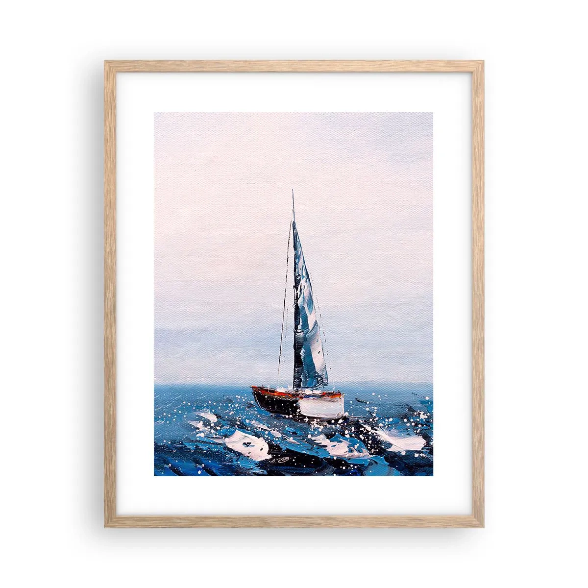 Poster în ramă de stejar deschis - Frăția vântului - 40x50 cm