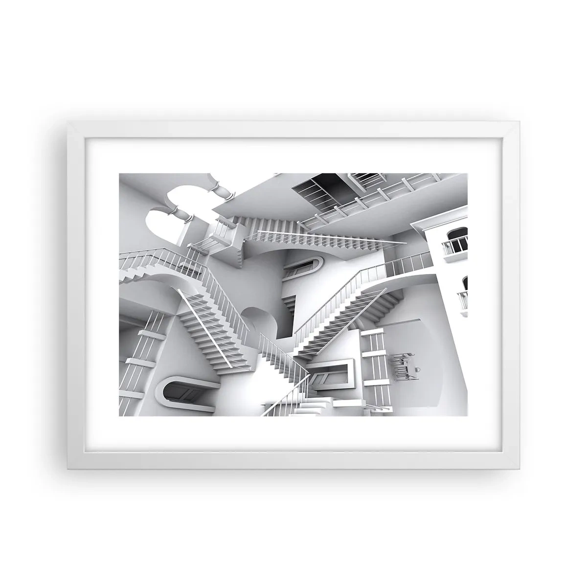Poster în ramă albă - Paradoxurile spațiului - 40x30 cm