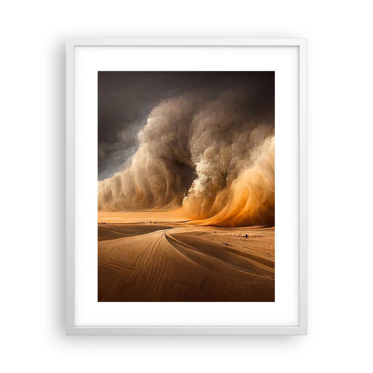 Poster în ramă albă - Mânia deșertului - 40x50 cm
