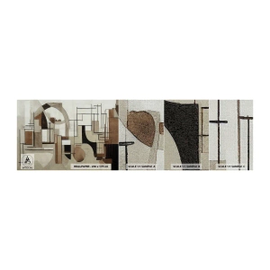 Mostră tapet Premium Canvas - Peisaj urban 2.0 - Abstracția, Bucată, Forme - 100x30 cm