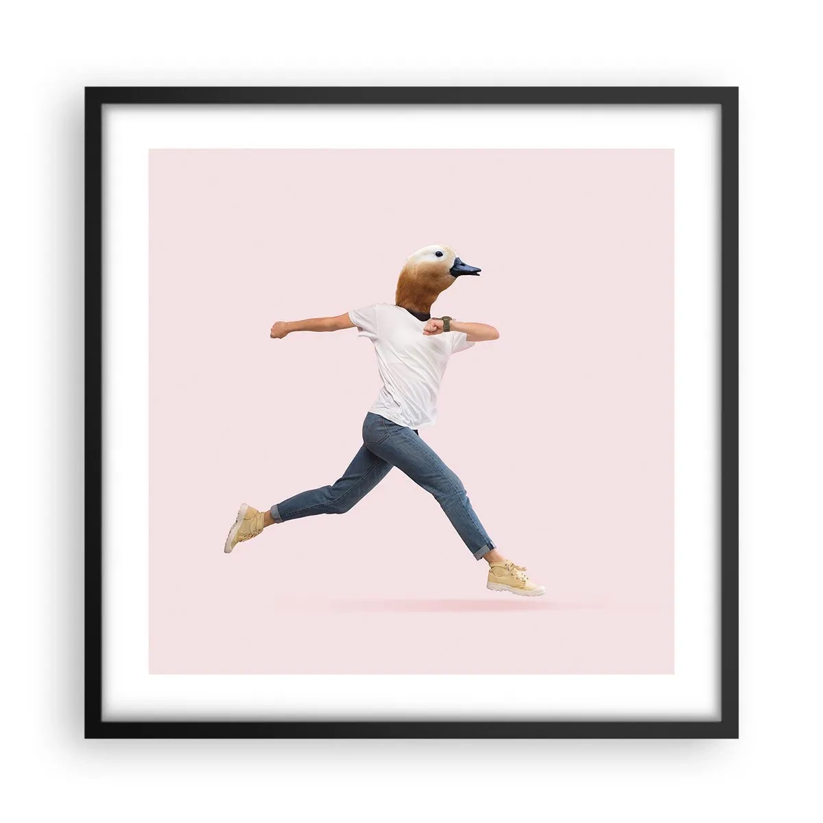 Poster în ramă neagră - Un strop de absurditate - 50x50 cm