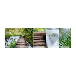 Mostră de Tapet Standard Eco - Nu este deloc o apă liniștită - Peisaj, Croaţia, Natură - 100x30 cm