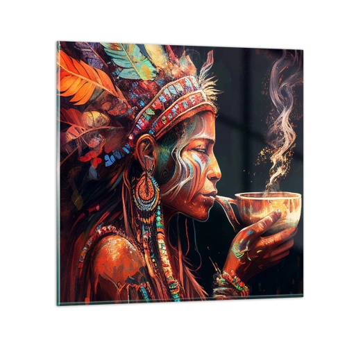 Tablou pe sticlă - Ritual magic - 60x60 cm