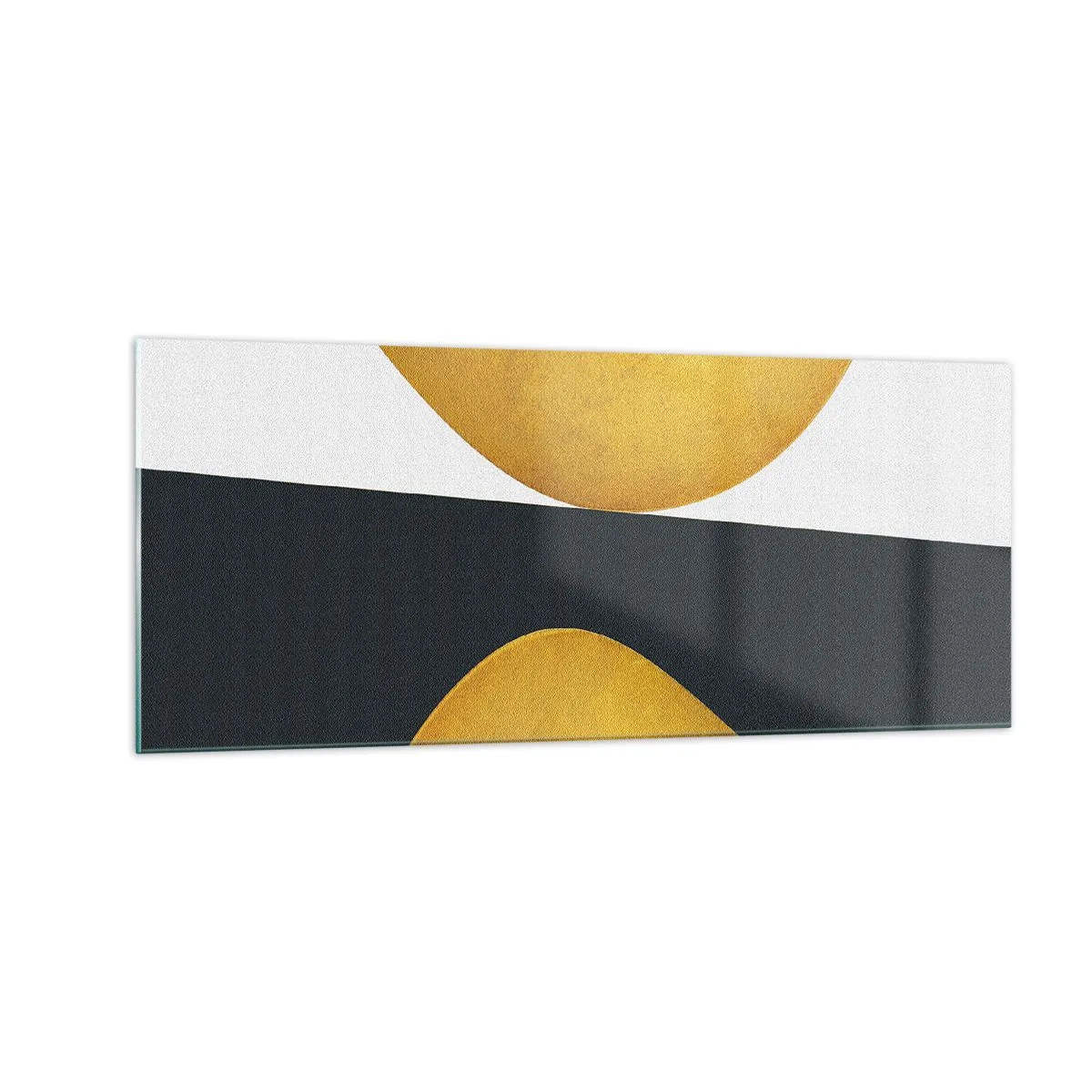 Tablou pe sticlă - În primul rând: aurul - 100x40 cm