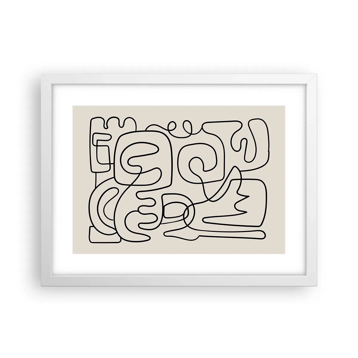 Poster în ramă albă - Pe traseu - 40x30 cm