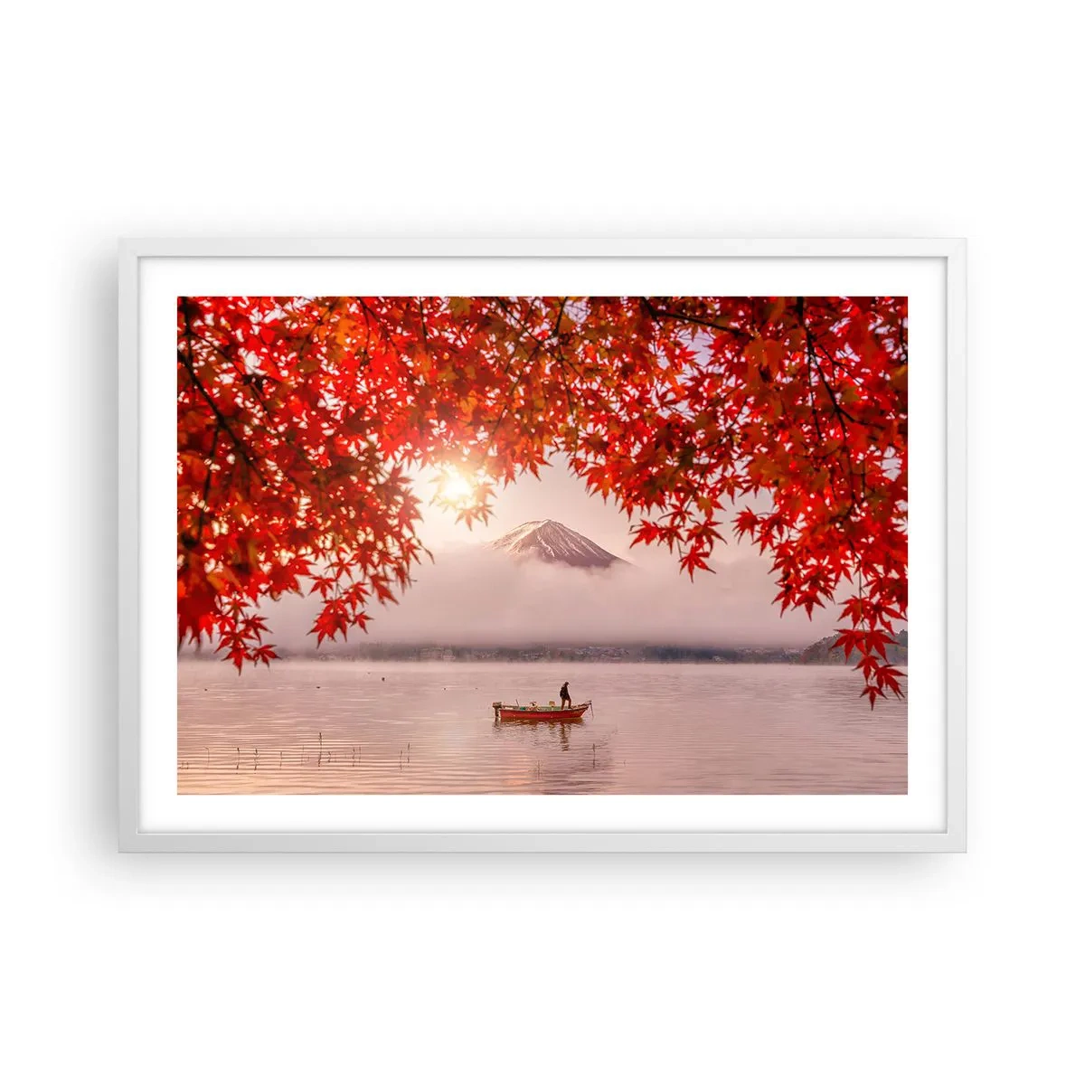 Poster în ramă albă - În stil japonez - 70x50 cm