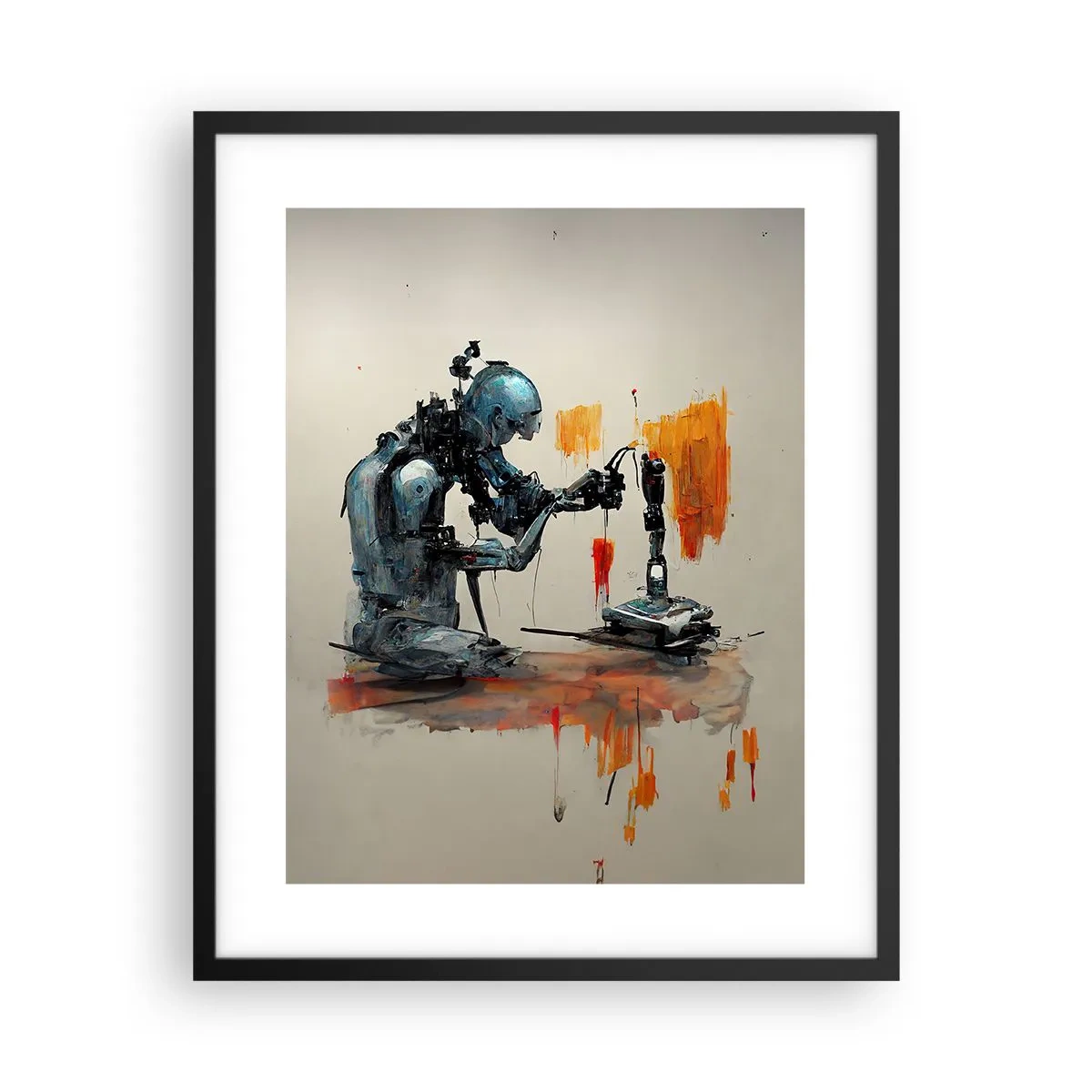 Poster în ramă neagră - Vine ziua de mâine..... - 40x50 cm