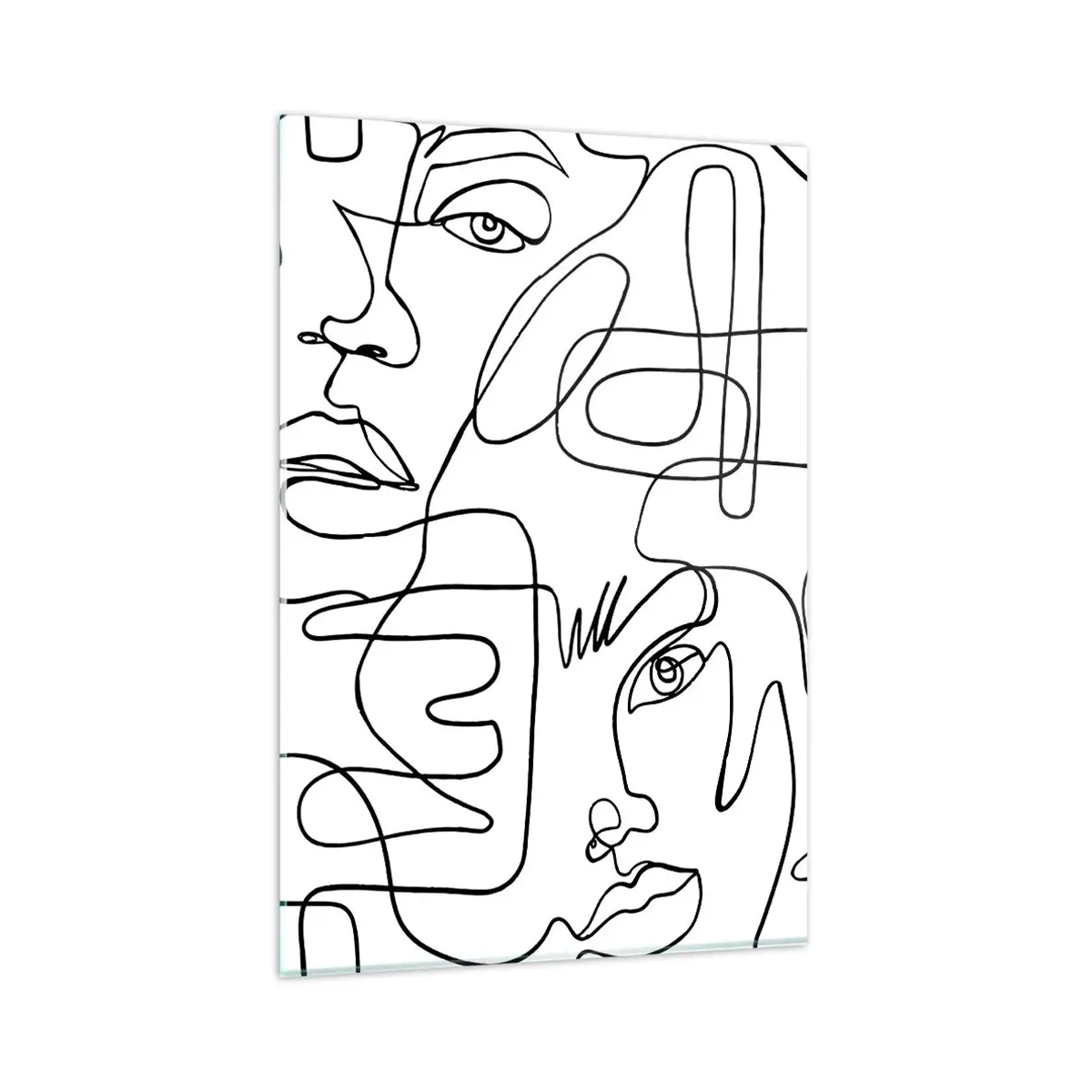 Tablou pe sticlă - Într-o încurcătură de emoții - 80x120 cm