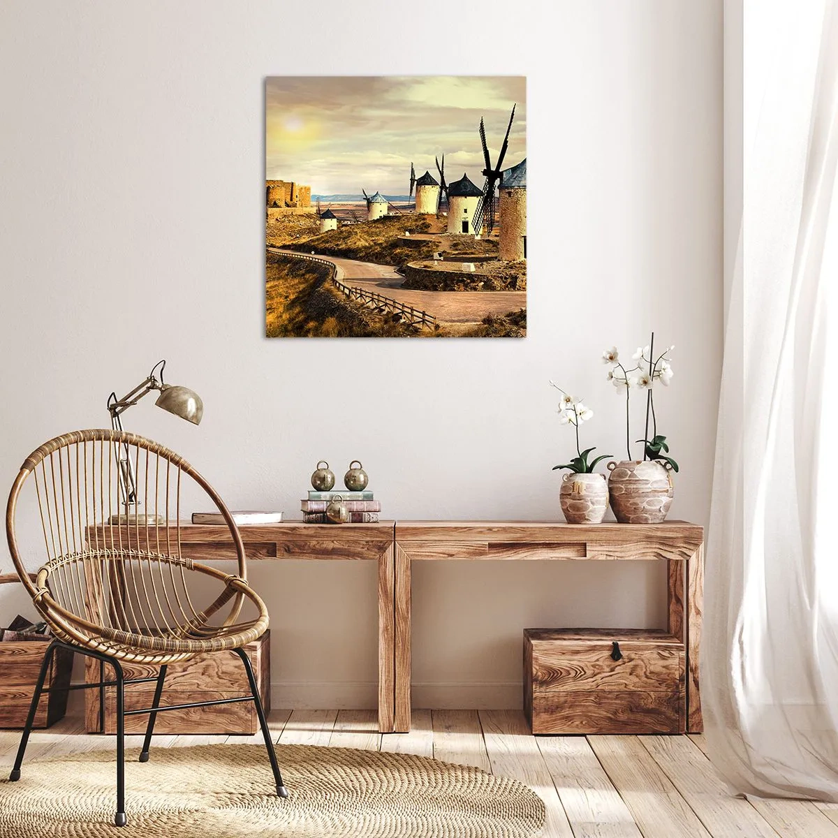 Tablou pe pânză - Don Quijote apare imediat - 40x40 cm