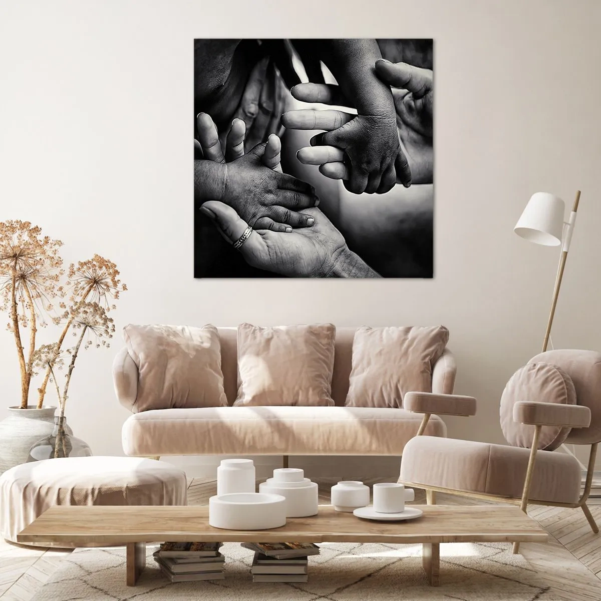 Tablou pe pânză - A fi om - 70x70 cm