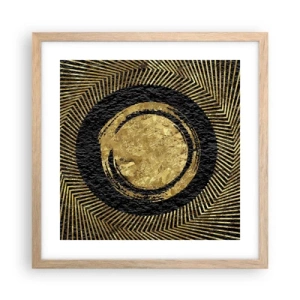 Poster în ramă de stejar deschis - Compoziție glamour - 40x40 cm