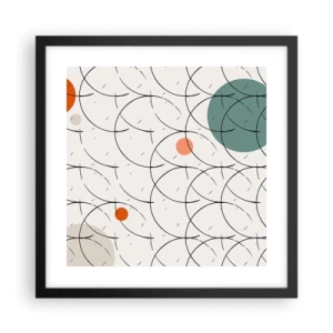 Poster în ramă neagră - În spiritul pop-art - 40x40 cm