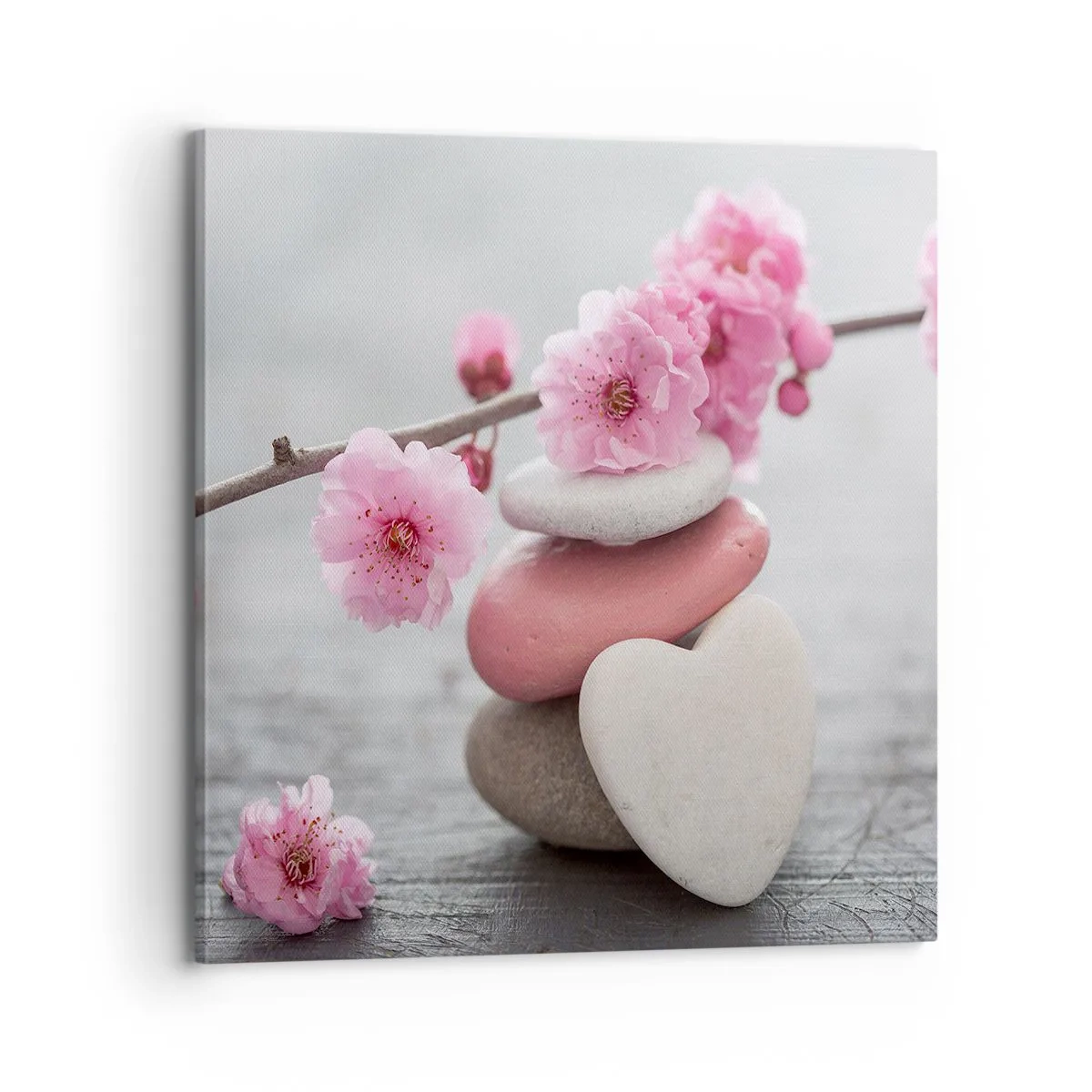 Tablou pe pânză - Fericirea florilor de cireș - 70x70 cm