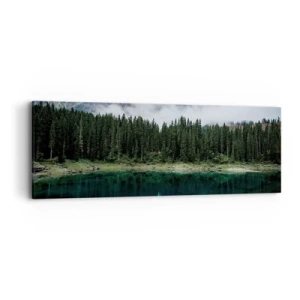 Tablou pe pânză - Liniște, liniște, să nu trezim apa care doarme... - 90x30 cm