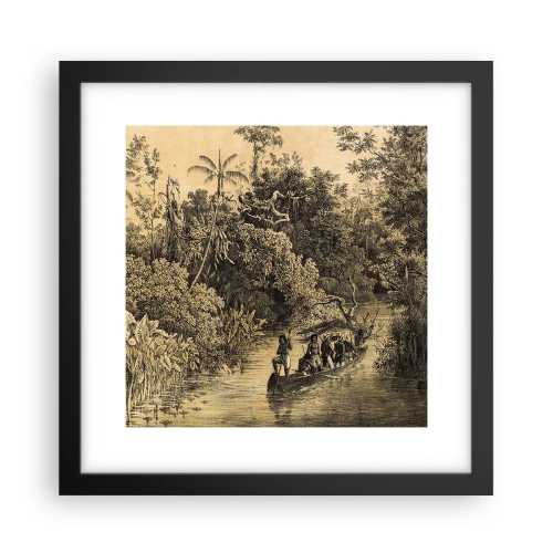 Poster în ramă neagră - Călătorie la sursă - 30x30 cm