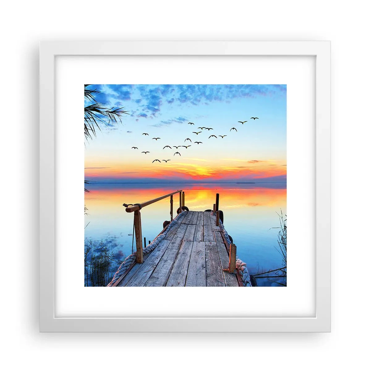 Poster în ramă albă - E timpul să ne întoarcem... - 30x30 cm