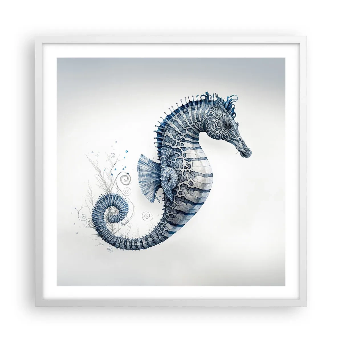 Poster în ramă albă - O glumă inocentă a naturii - 60x60 cm