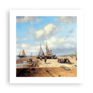 Poster - Pescuit de succes - 40x40 cm