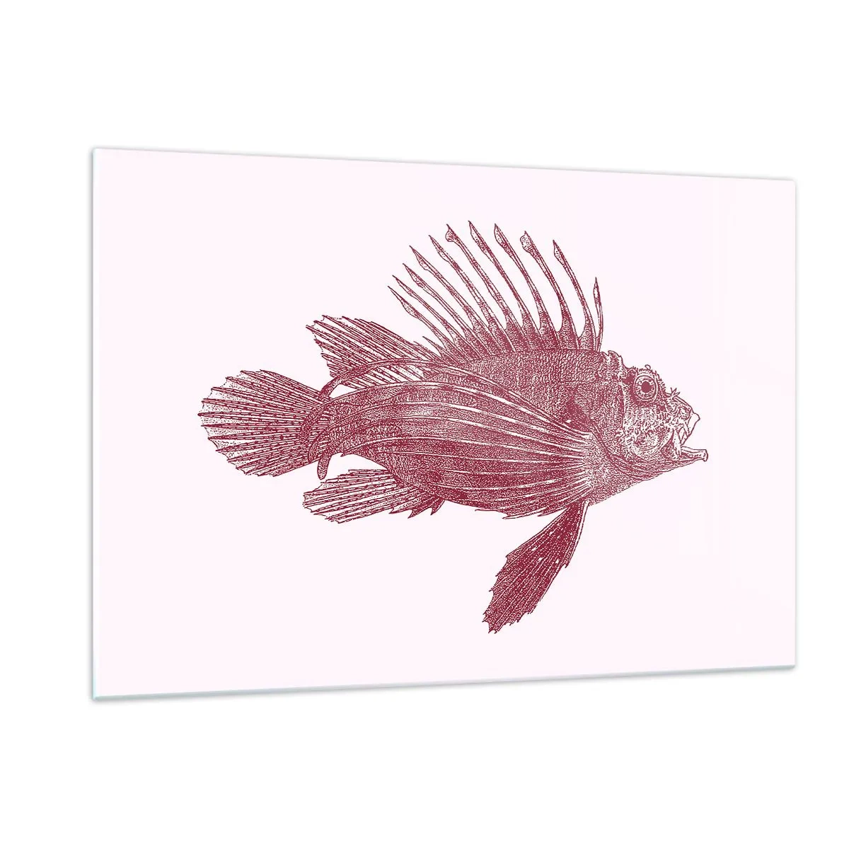 Tablou pe sticlă - Un locuitor al apelor exotice - 120x80 cm