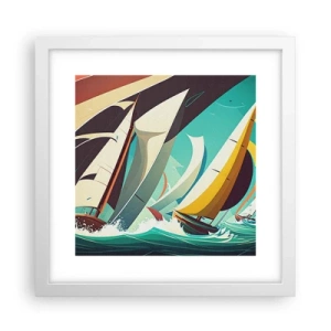 Poster în ramă albă - Voinici și învingători - 30x30 cm